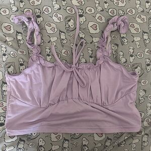 Amazon Lavender Crop Top
